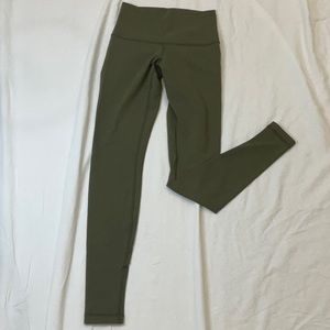 Lululemon Athletica Leggings | Hunter Green | Tights | Size 4 | Roll down waist